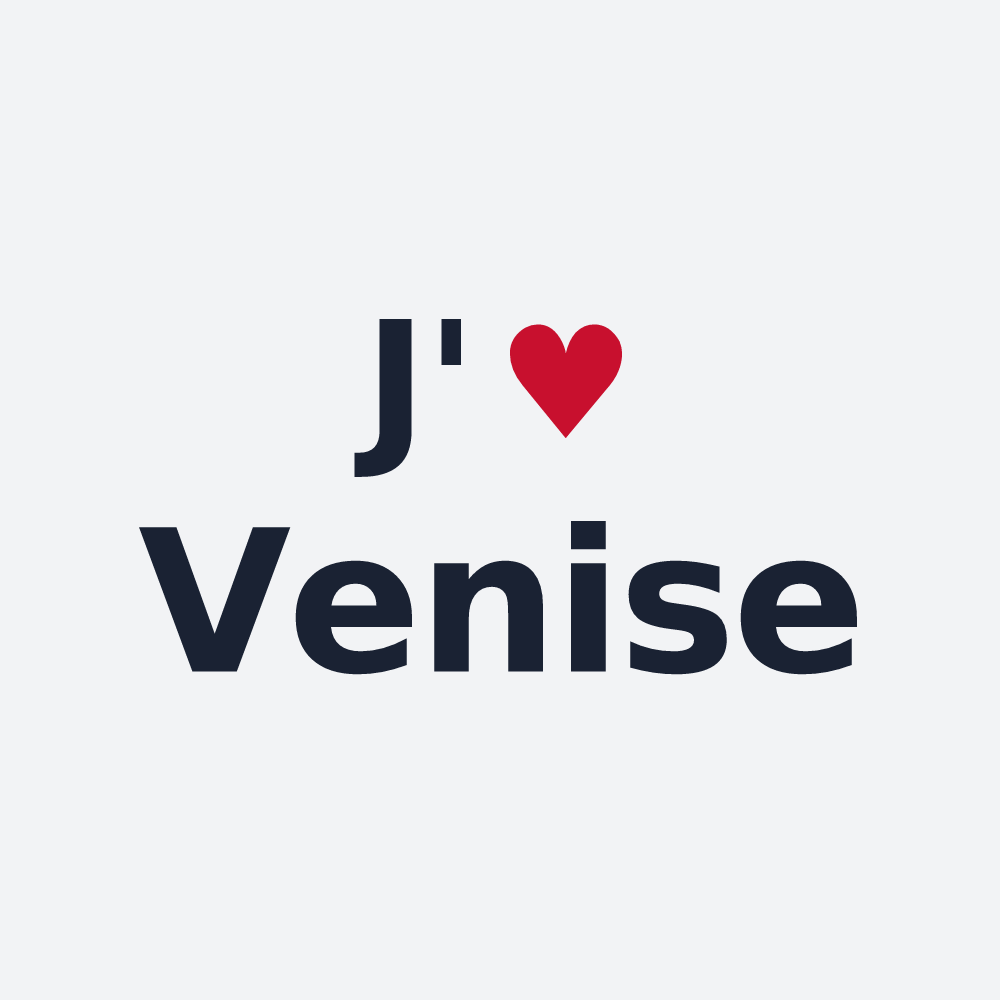 Poster personnalisé Venise — design J'aime Venise