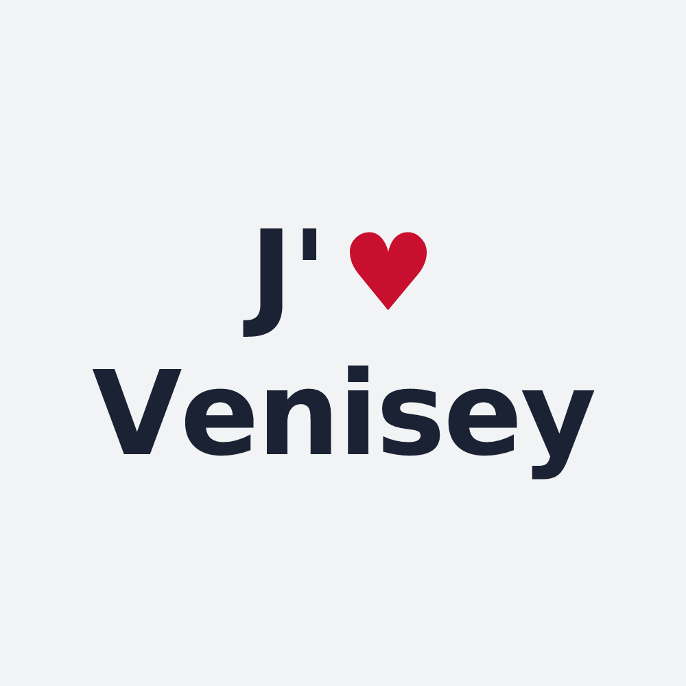 Poster personnalisé Venisey — design J'aime Venisey