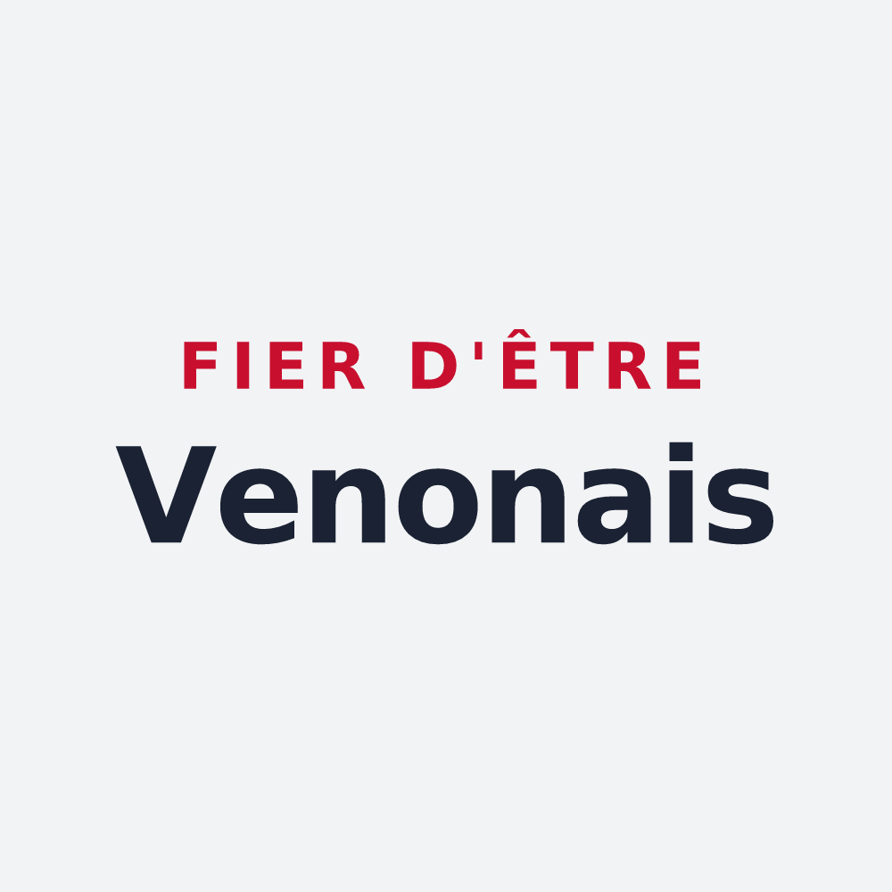 Poster « Fier d'être Venonais » — design pour Venon