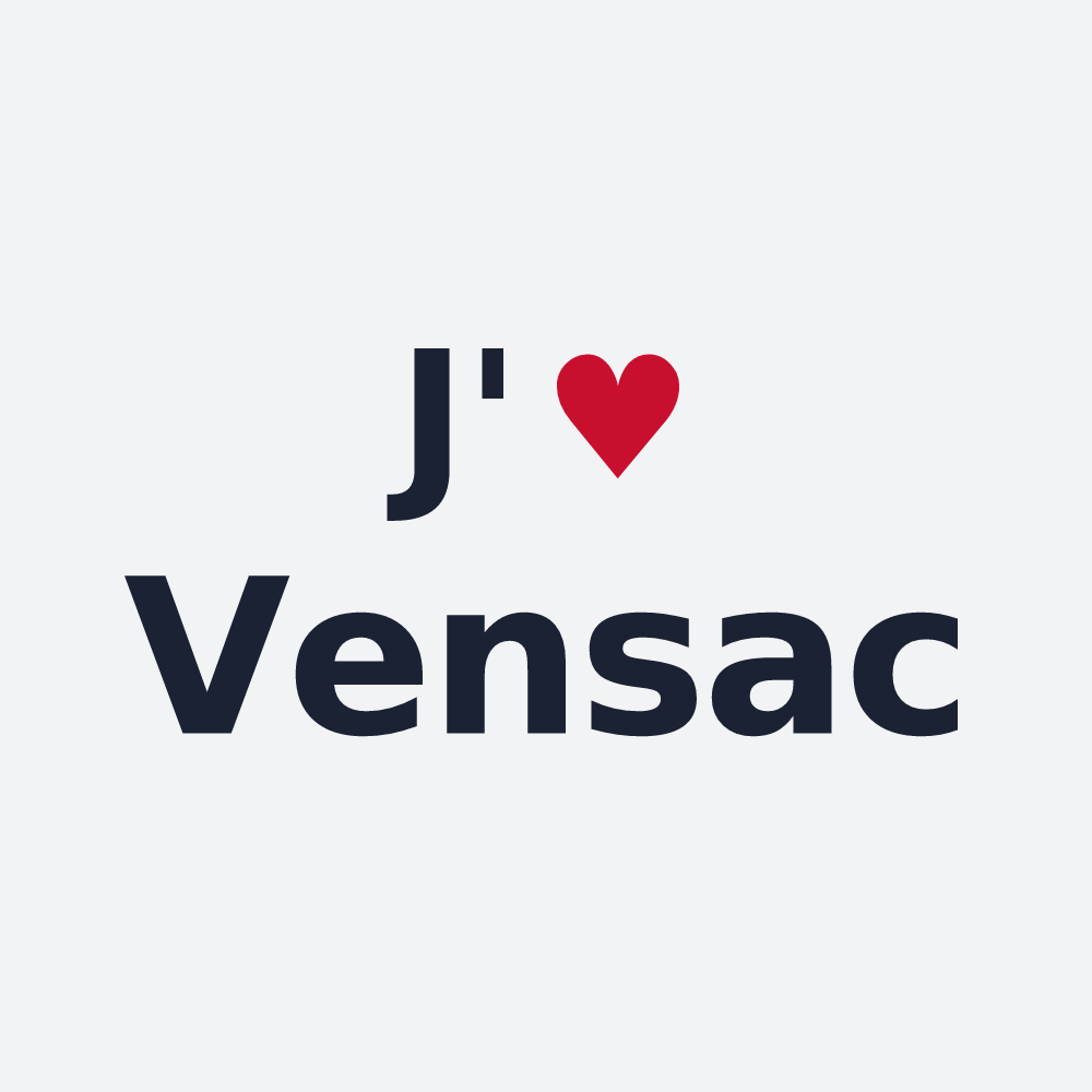 Poster personnalisé Vensac — design J'aime Vensac