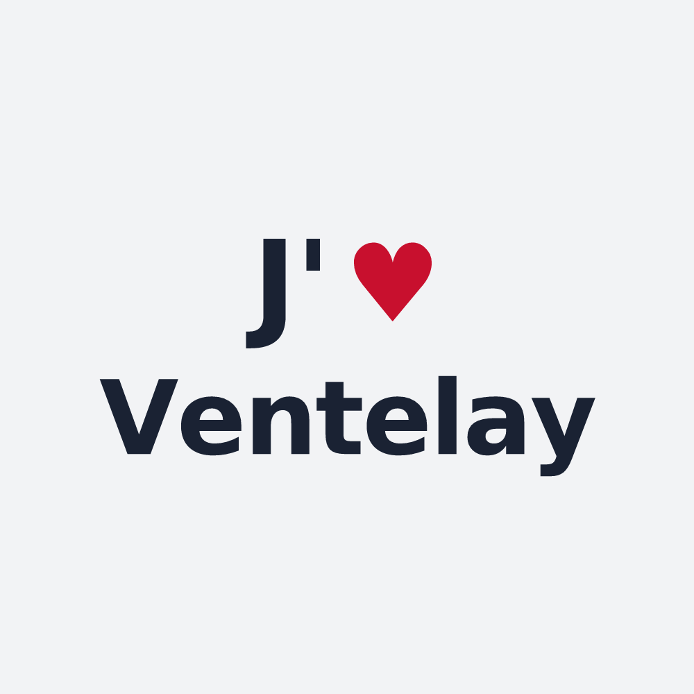 Poster personnalisé Ventelay — design J'aime Ventelay