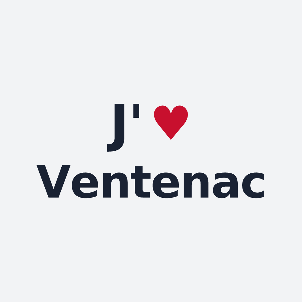 Poster personnalisé Ventenac — design J'aime Ventenac