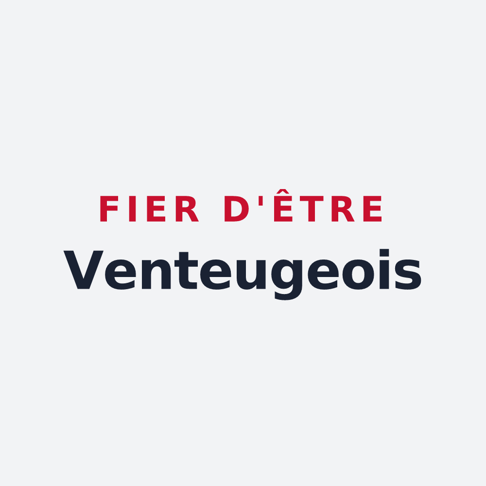 Poster « Fier d'être Venteugeois » — design pour Venteuges