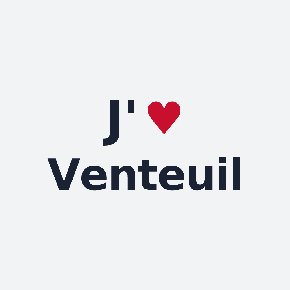 Poster personnalisé Venteuil — design J'aime Venteuil