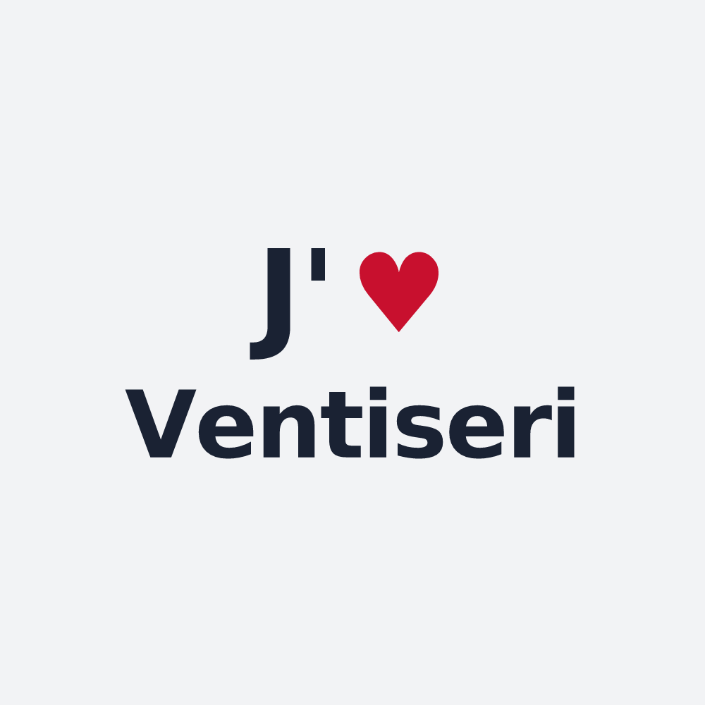 Poster personnalisé Ventiseri — design J'aime Ventiseri