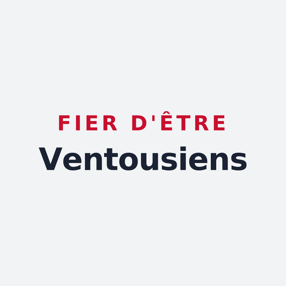 Poster « Fier d'être Ventousiens » — design pour Ventouse