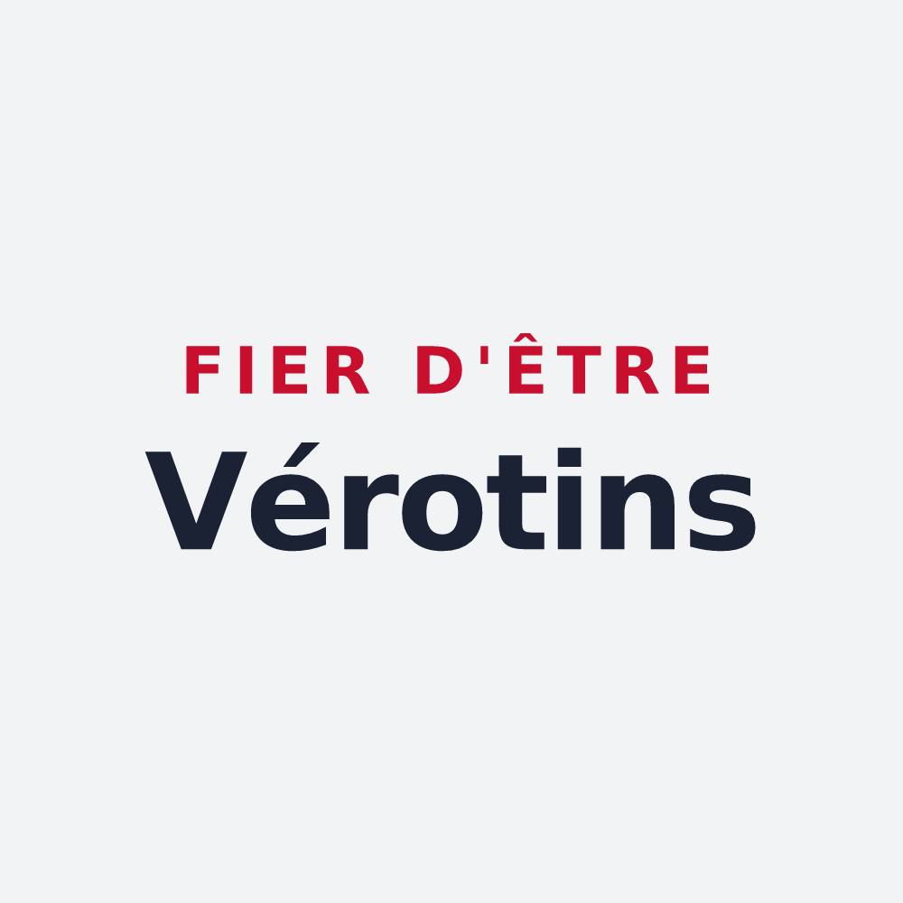 Poster « Fier d'être Vérotins » — design pour Ver