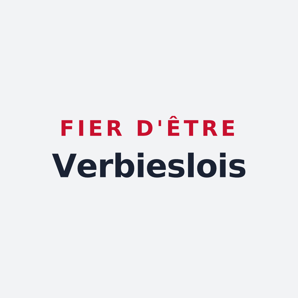 Poster « Fier d'être Verbieslois » — design pour Verbiesles