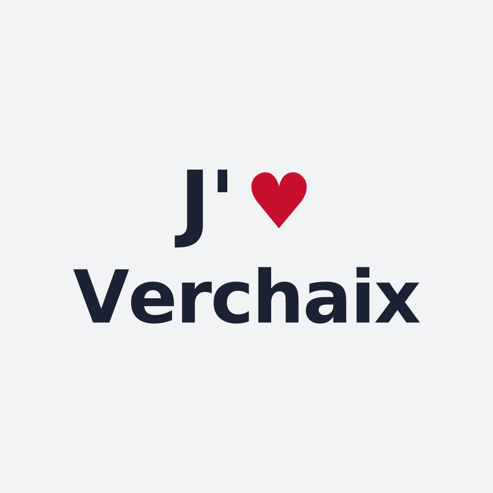 Poster personnalisé Verchaix — design J'aime Verchaix
