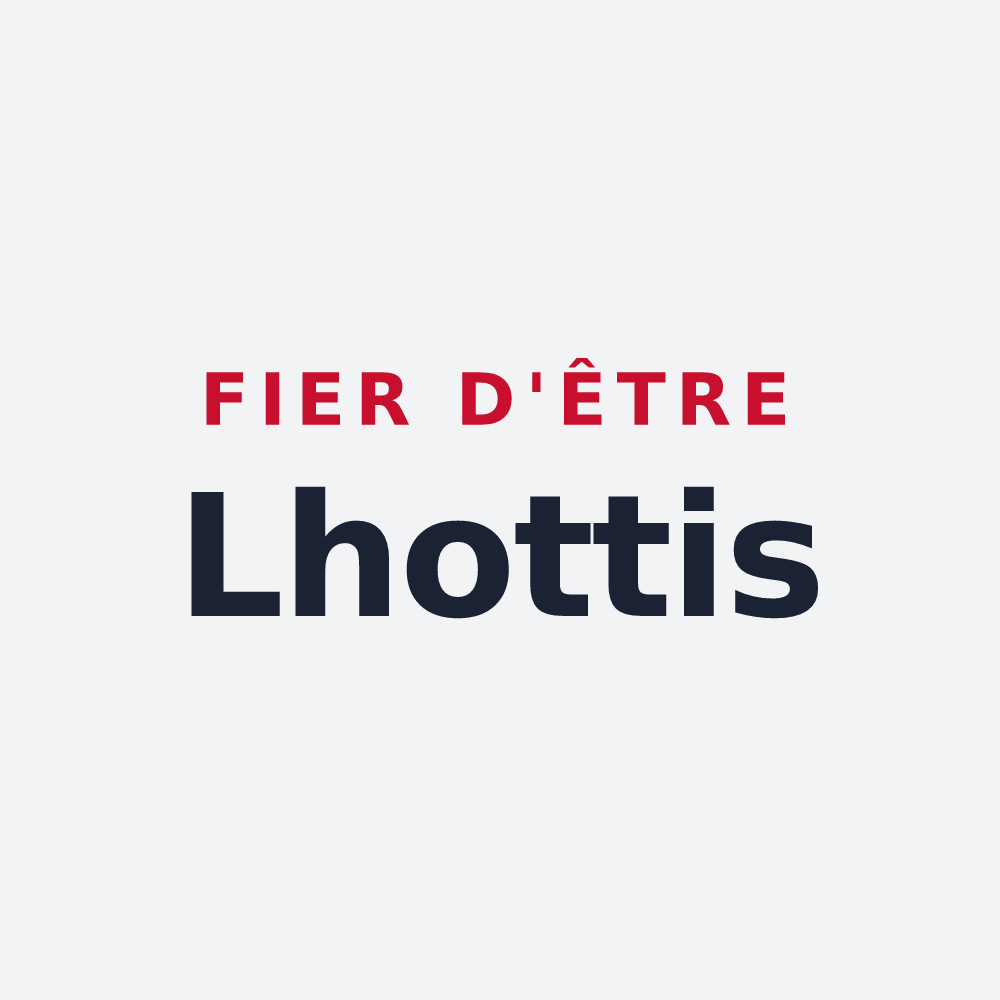 Poster « Fier d'être Lhottis » — design pour Verchaix