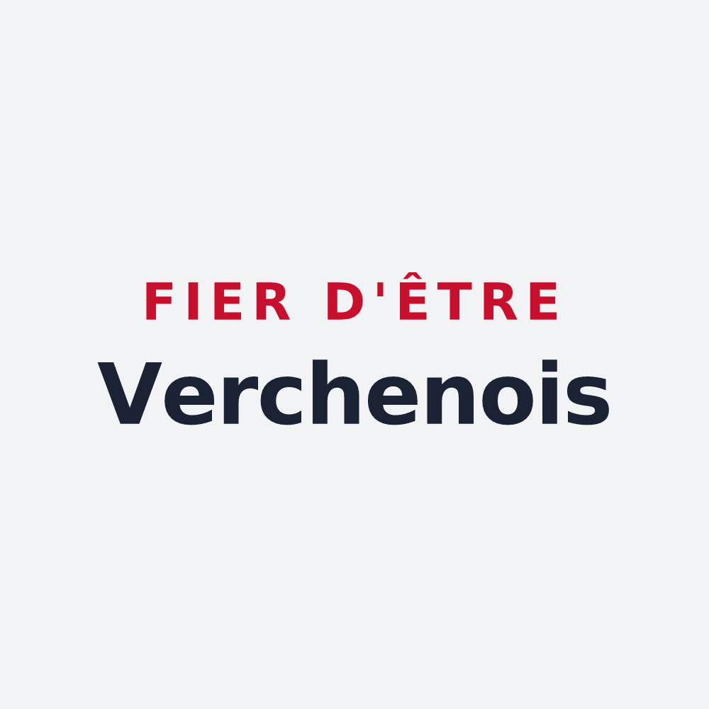 Poster « Fier d'être Verchenois » — design pour Vercheny