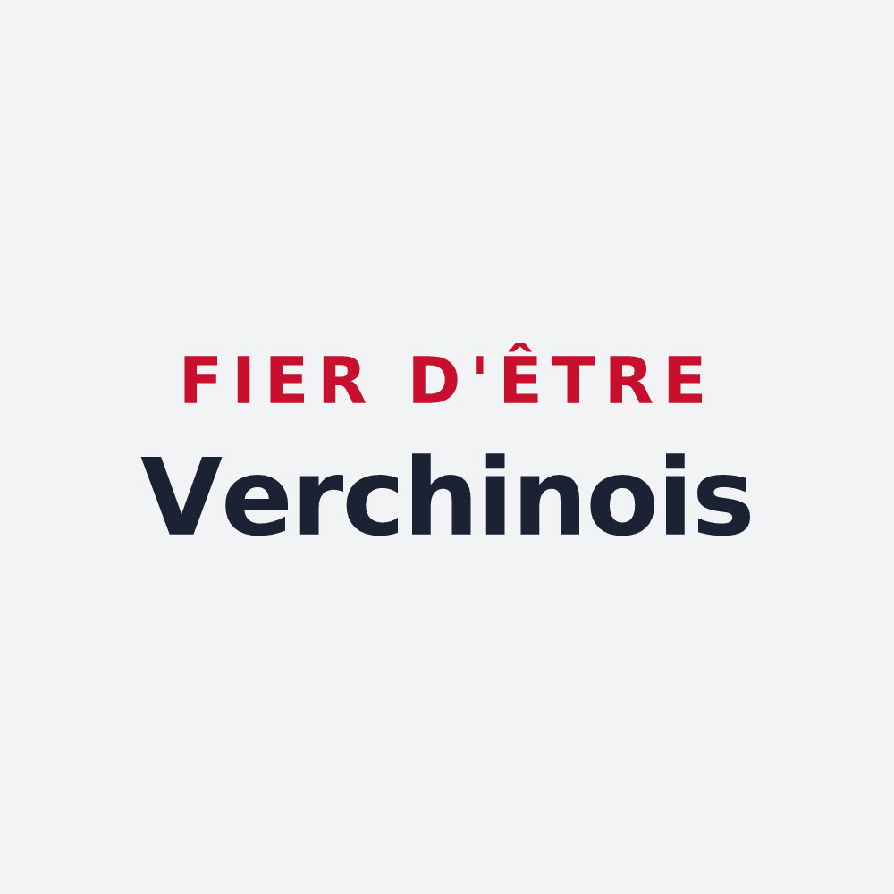 Poster « Fier d'être Verchinois » — design pour Verchin
