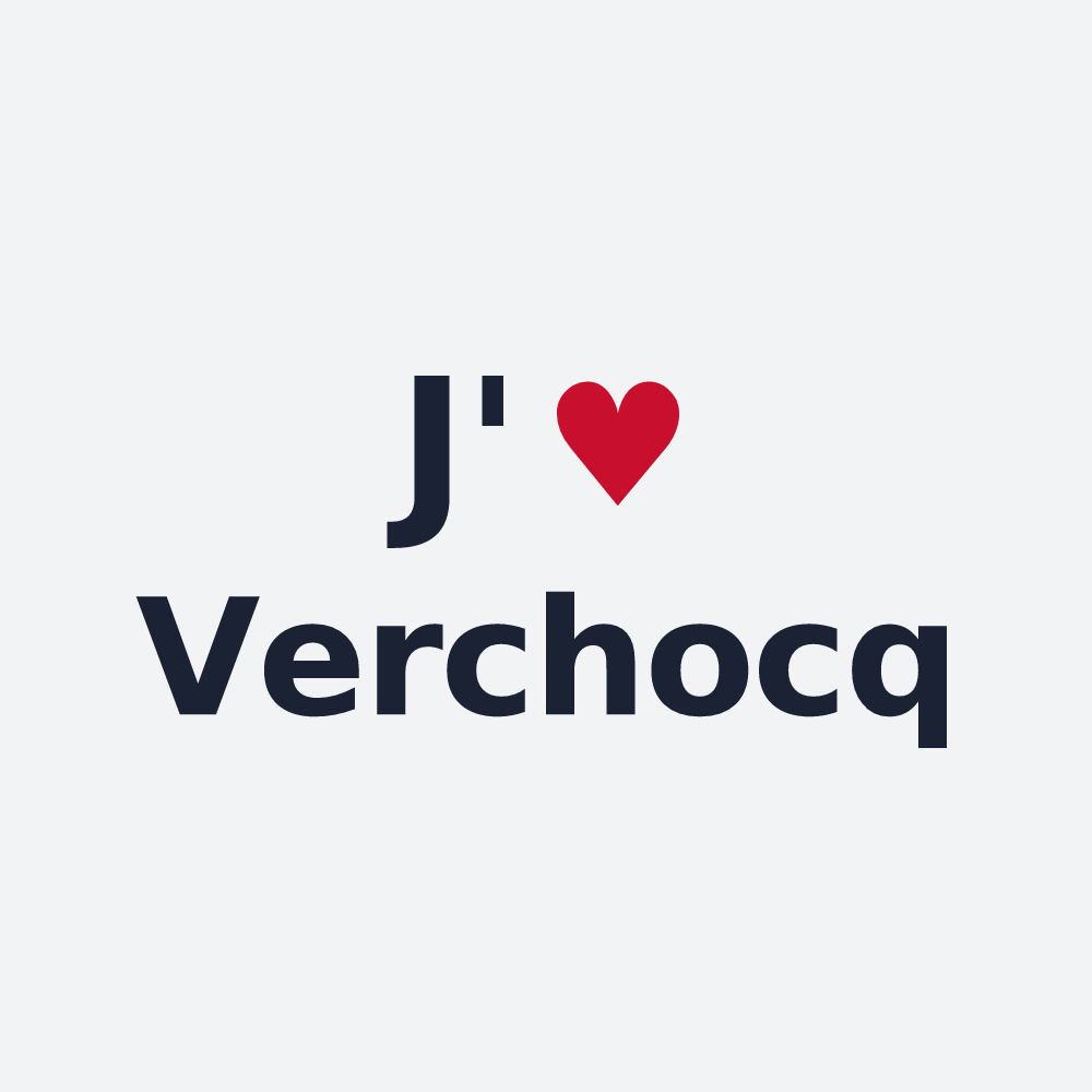 Poster personnalisé Verchocq — design J'aime Verchocq