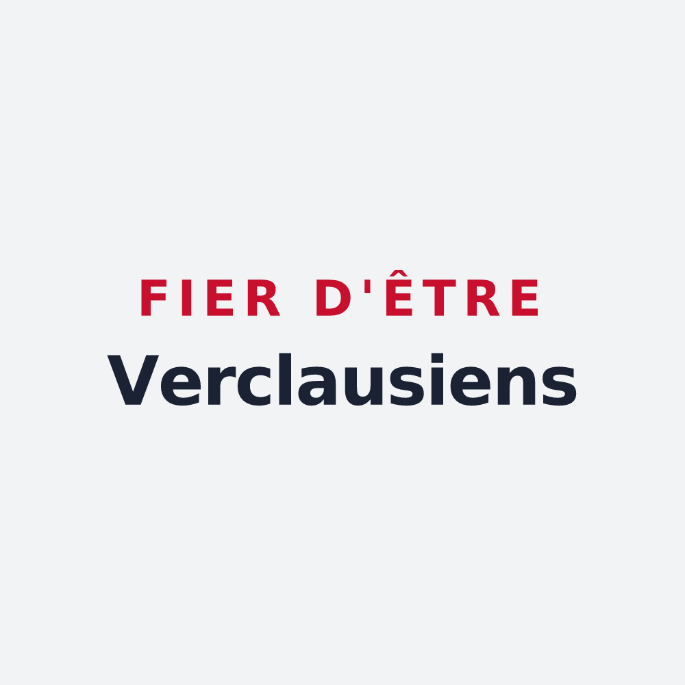 Poster « Fier d'être Verclausiens » — design pour Verclause