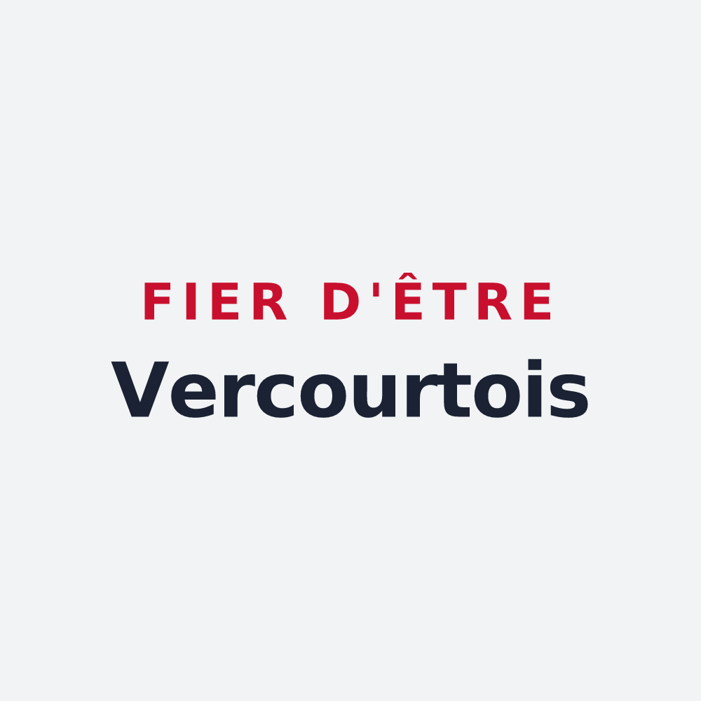 Poster « Fier d'être Vercourtois » — design pour Vercourt