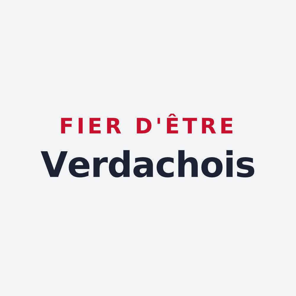 Poster « Fier d'être Verdachois » — design pour Verdaches