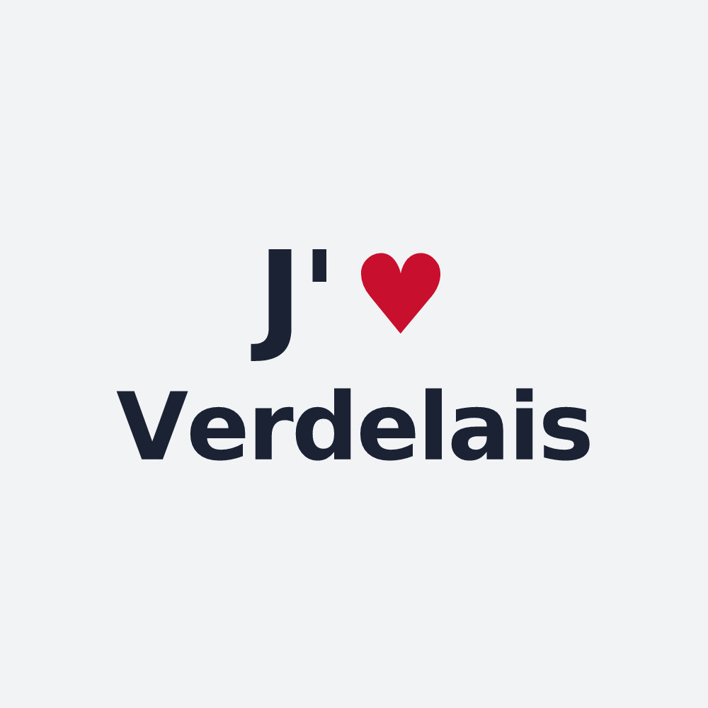 Poster personnalisé Verdelais — design J'aime Verdelais