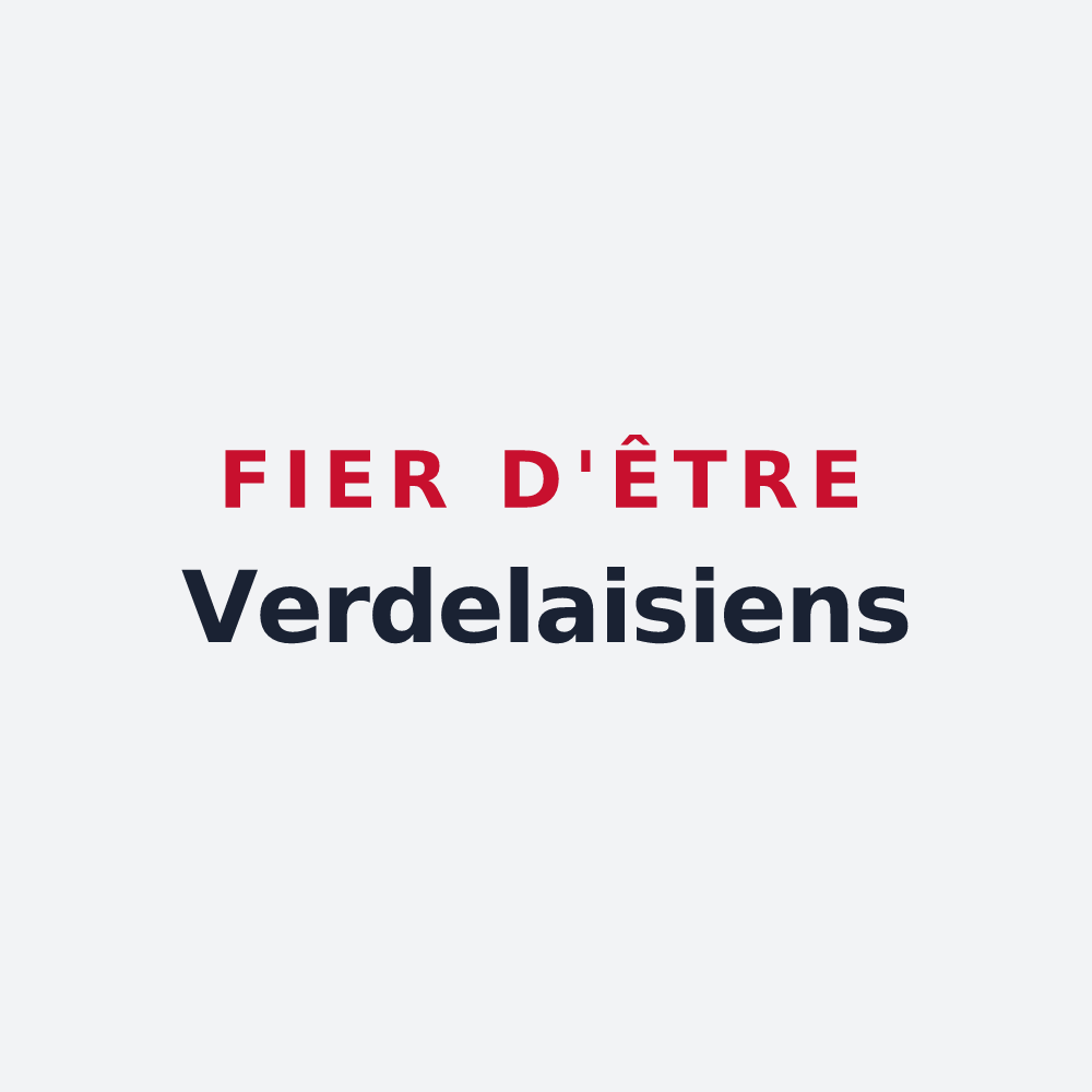 Poster « Fier d'être Verdelaisiens » — design pour Verdelais