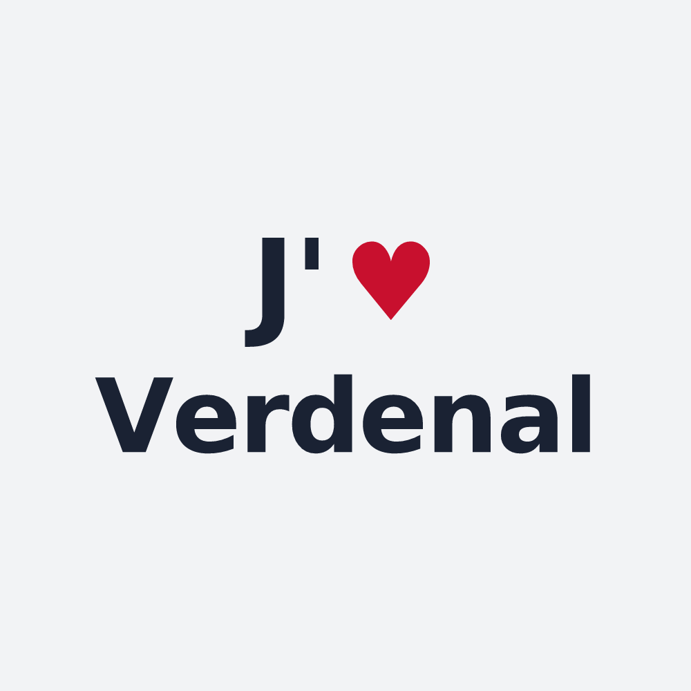Poster personnalisé Verdenal — design J'aime Verdenal