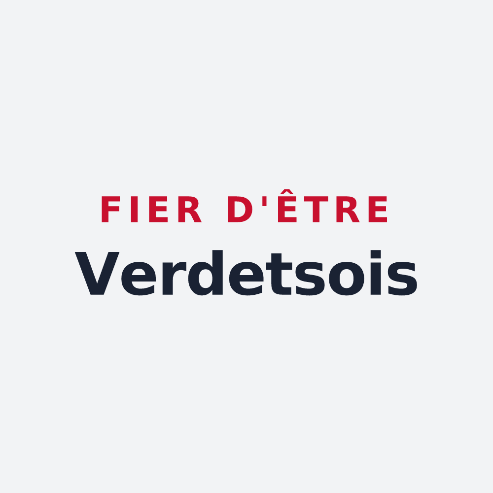 Poster « Fier d'être Verdetsois » — design pour Verdets