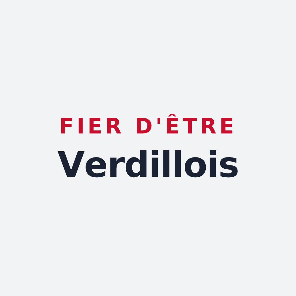 Poster « Fier d'être Verdillois » — design pour Verdille