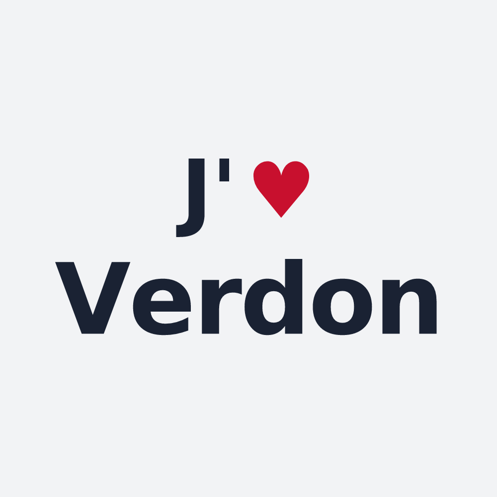 Poster personnalisé Verdon — design J'aime Verdon