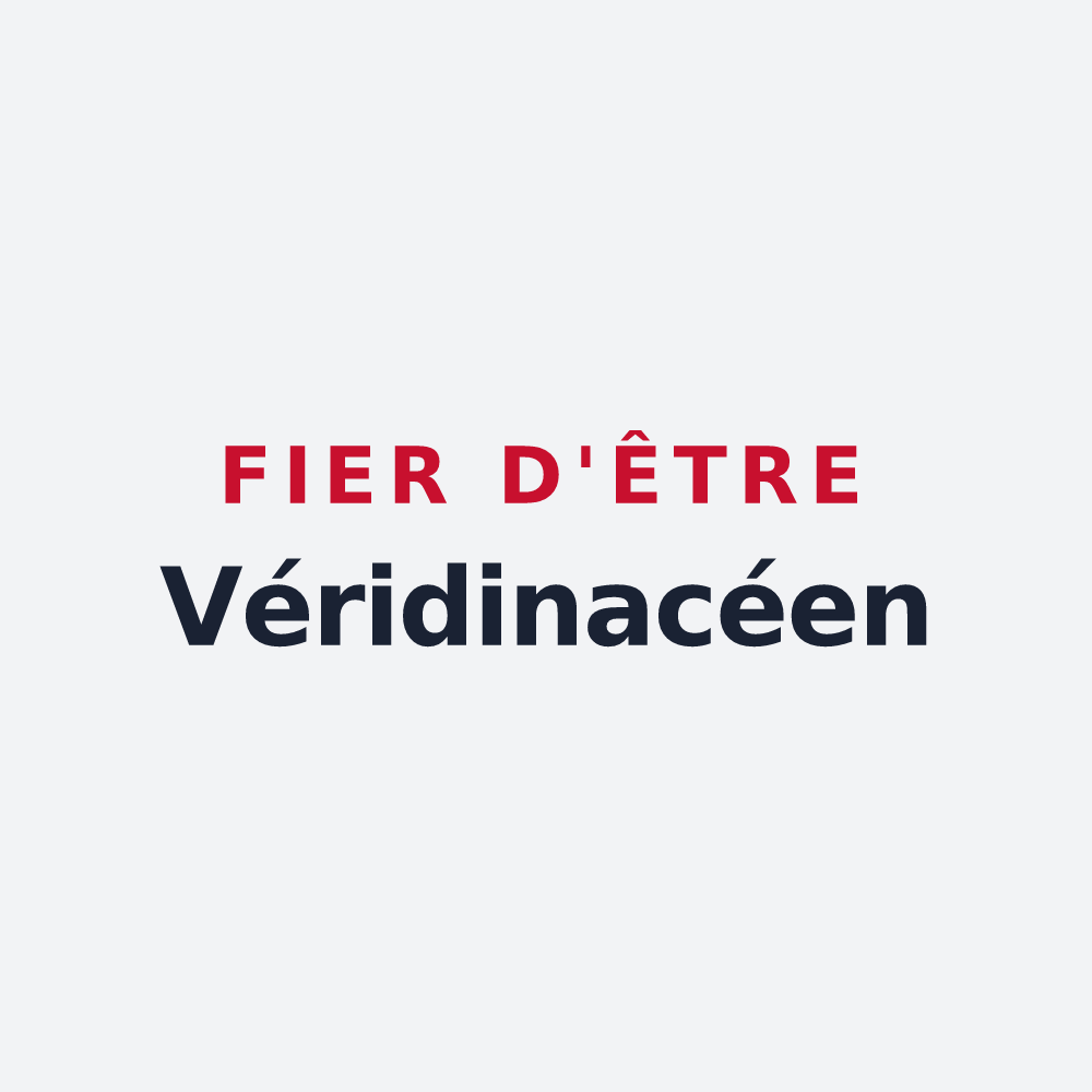 Poster « Fier d'être Véridinacéen » — design pour Verdonnet