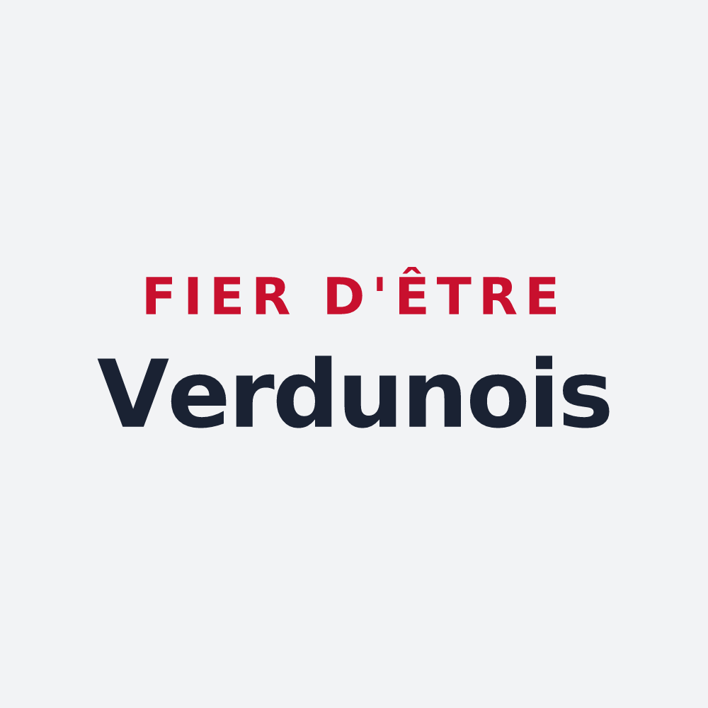 Poster « Fier d'être Verdunois » — design pour Verdun
