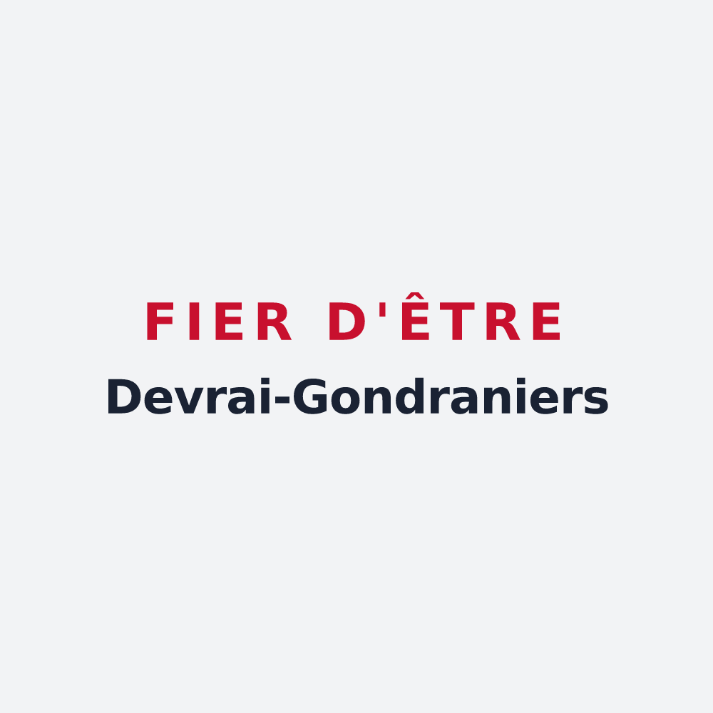 Poster « Fier d'être Devrai-Gondraniers » — design pour Verel-Pragondran