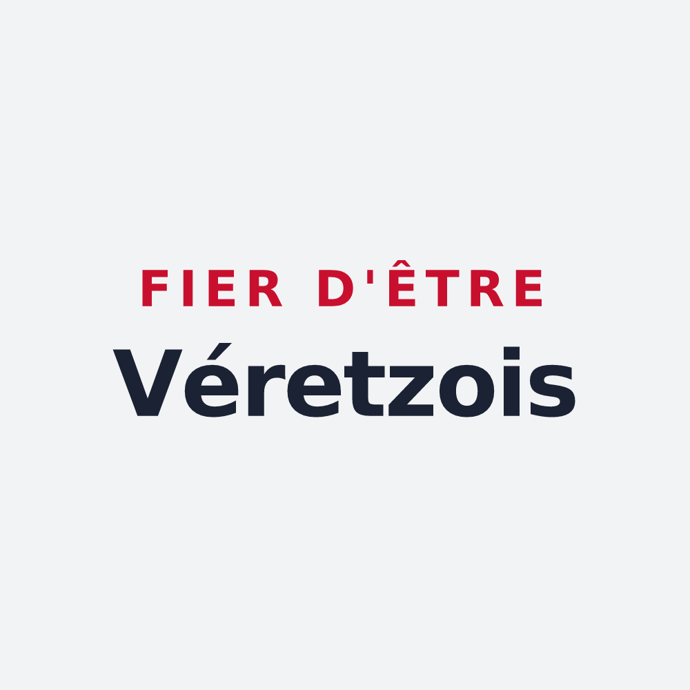 Poster « Fier d'être Véretzois » — design pour Véretz