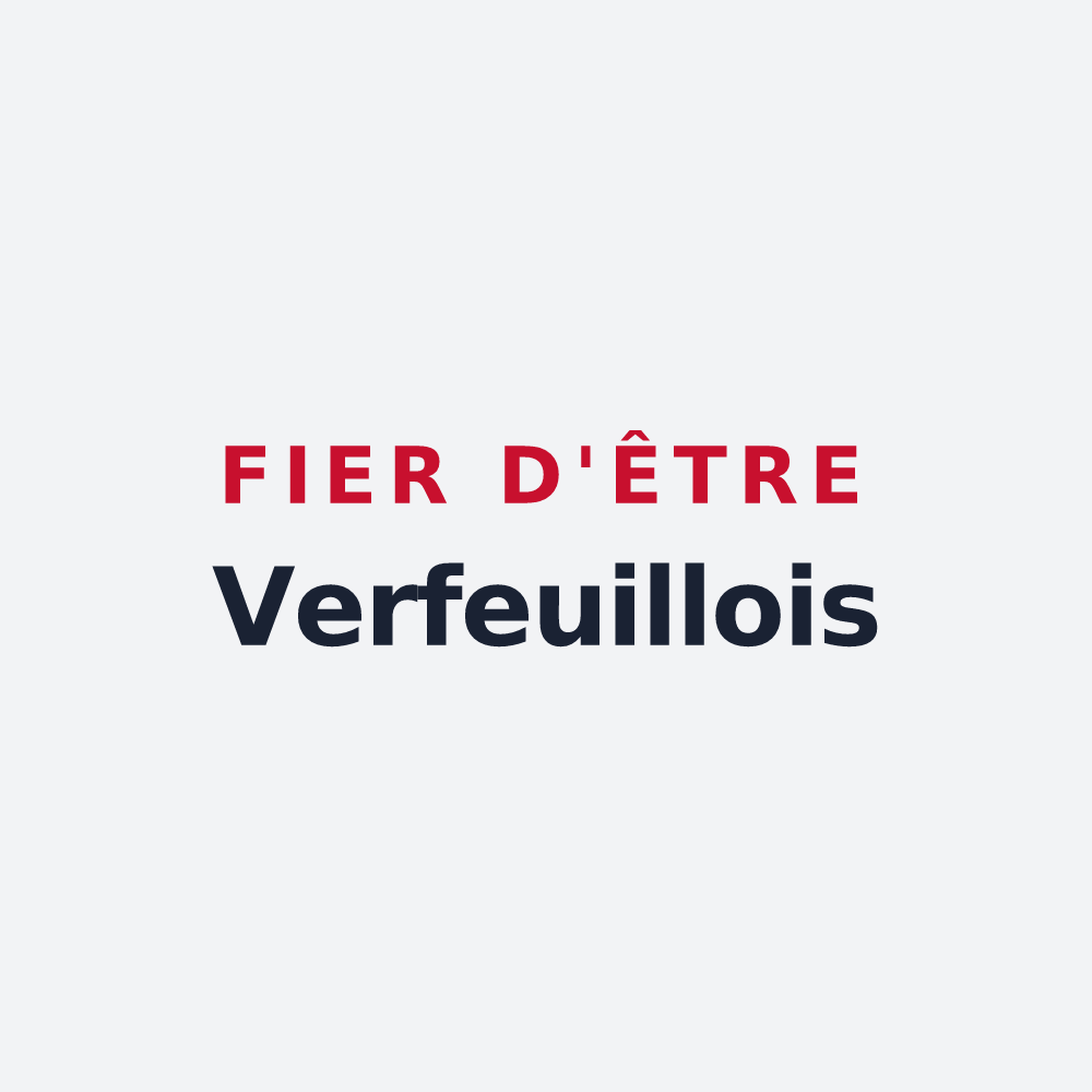 Poster « Fier d'être Verfeuillois » — design pour Verfeuil