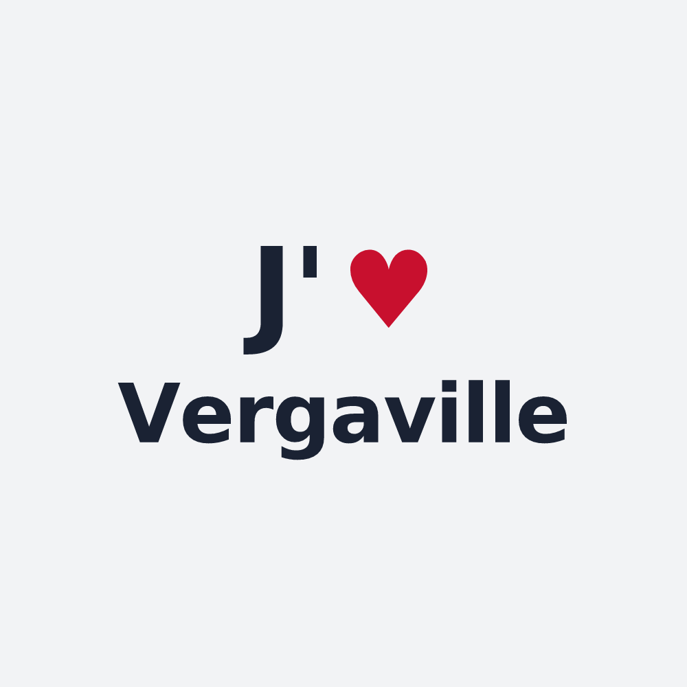 Poster personnalisé Vergaville — design J'aime Vergaville