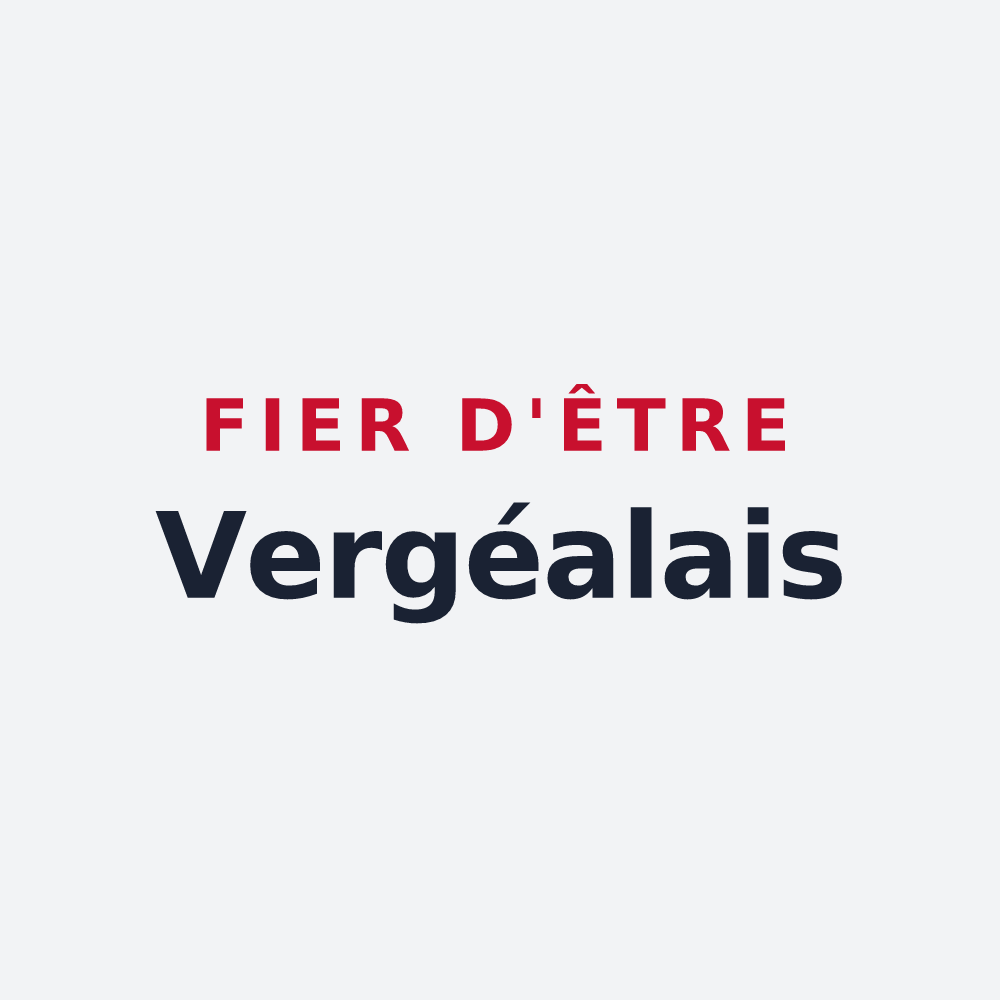 Poster « Fier d'être Vergéalais » — design pour Vergéal