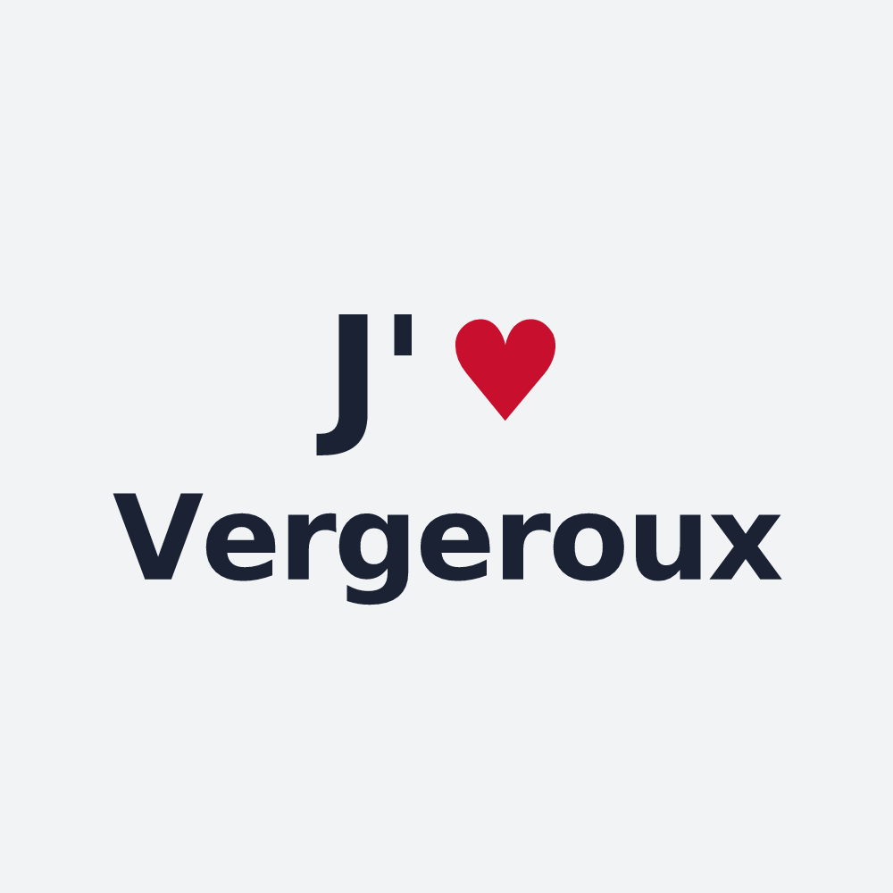Poster personnalisé Vergeroux — design J'aime Vergeroux