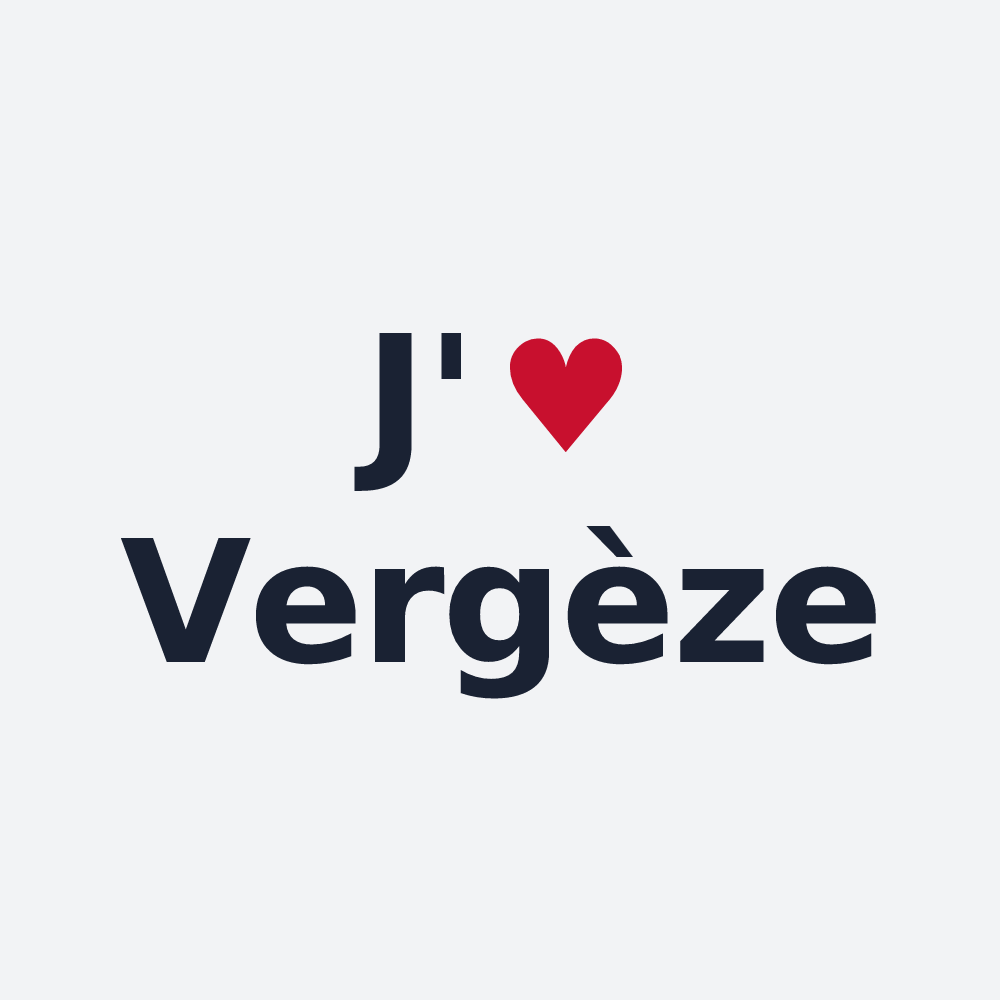 Poster personnalisé Vergèze — design J'aime Vergèze