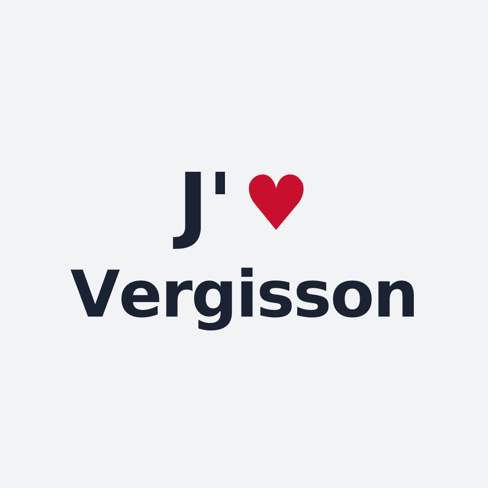 Poster personnalisé Vergisson — design J'aime Vergisson
