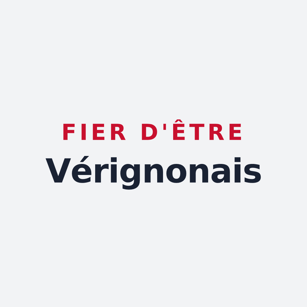 Poster « Fier d'être Vérignonais » — design pour Vérignon
