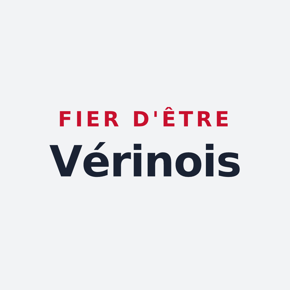 Poster « Fier d'être Vérinois » — design pour Vérin