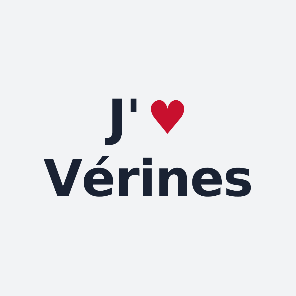 Poster personnalisé Vérines — design J'aime Vérines
