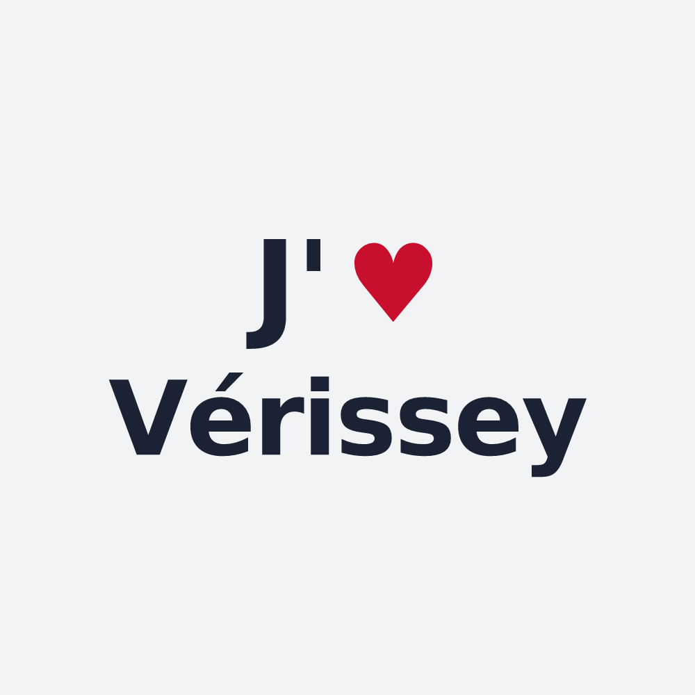 Poster personnalisé Vérissey — design J'aime Vérissey