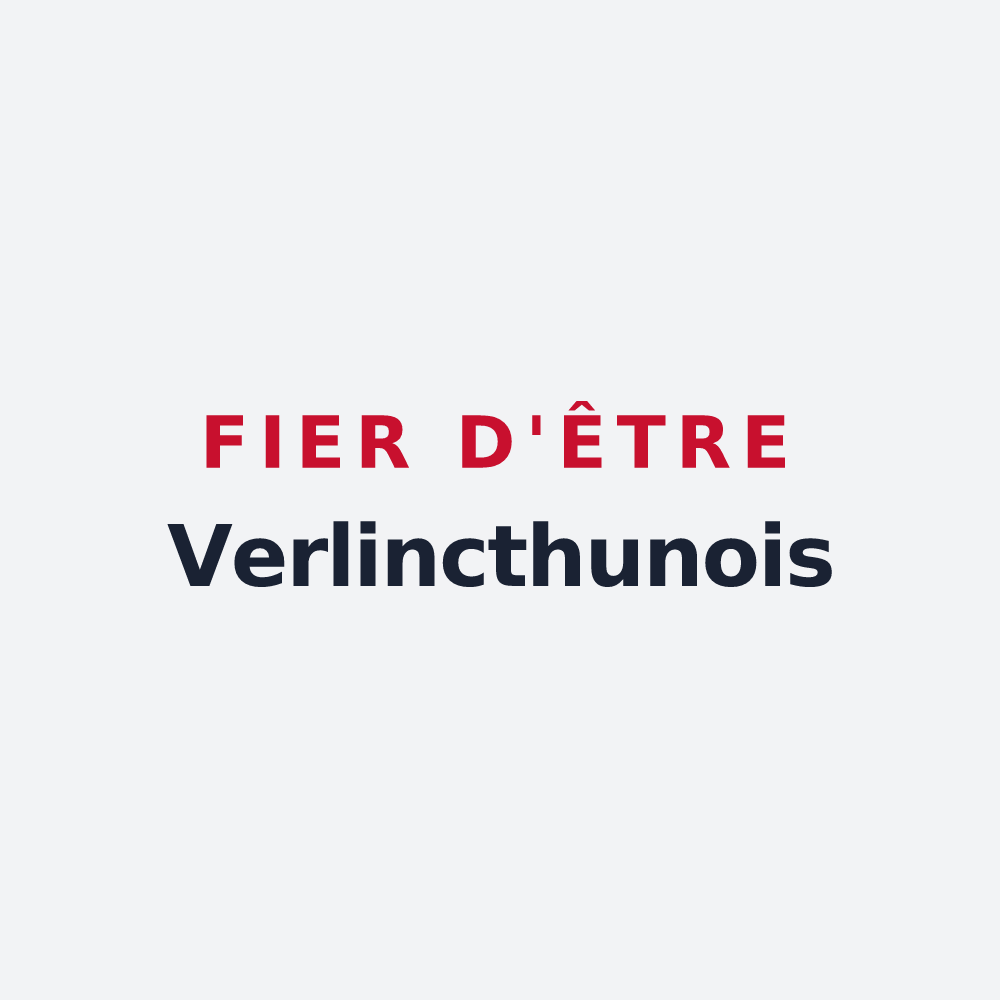 Poster « Fier d'être Verlincthunois » — design pour Verlincthun