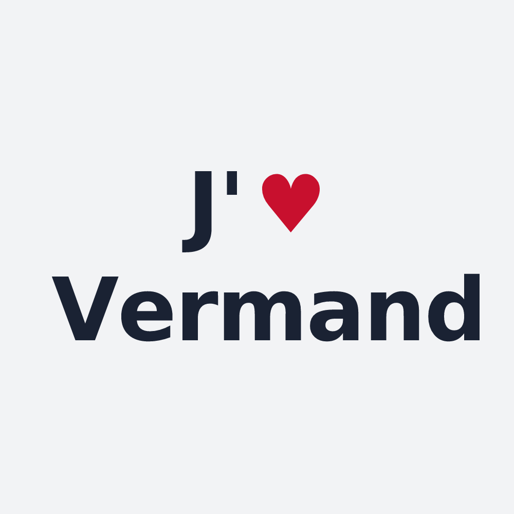Poster personnalisé Vermand — design J'aime Vermand