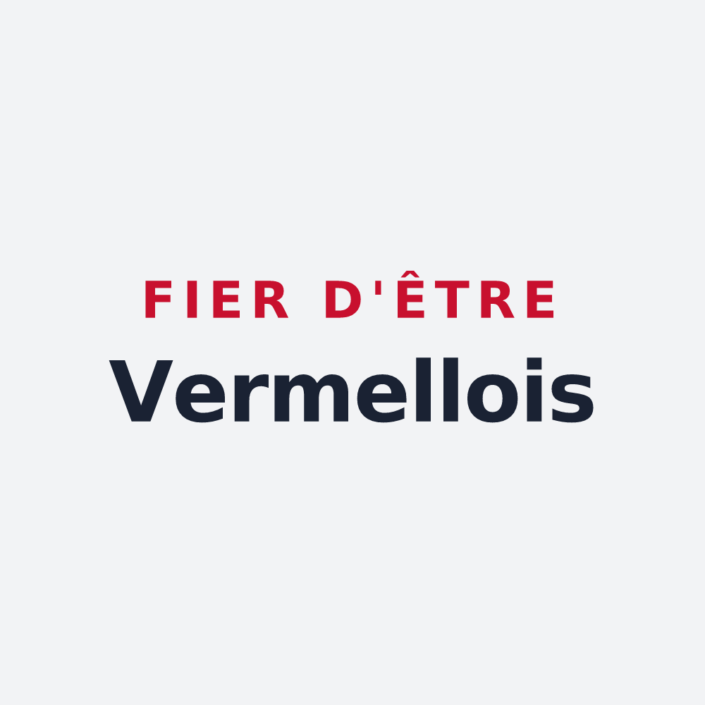 Poster « Fier d'être Vermellois » — design pour Vermelles