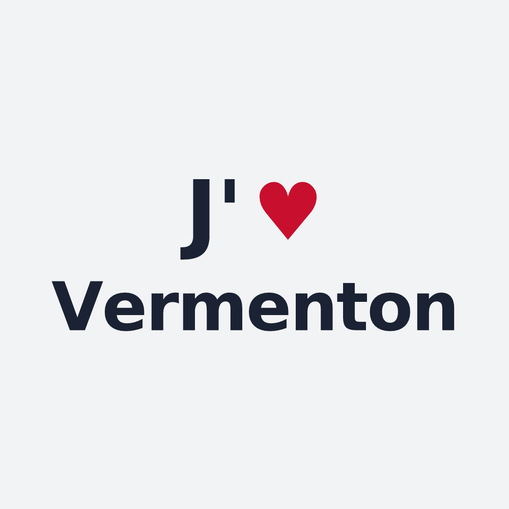 Poster personnalisé Vermenton — design J'aime Vermenton