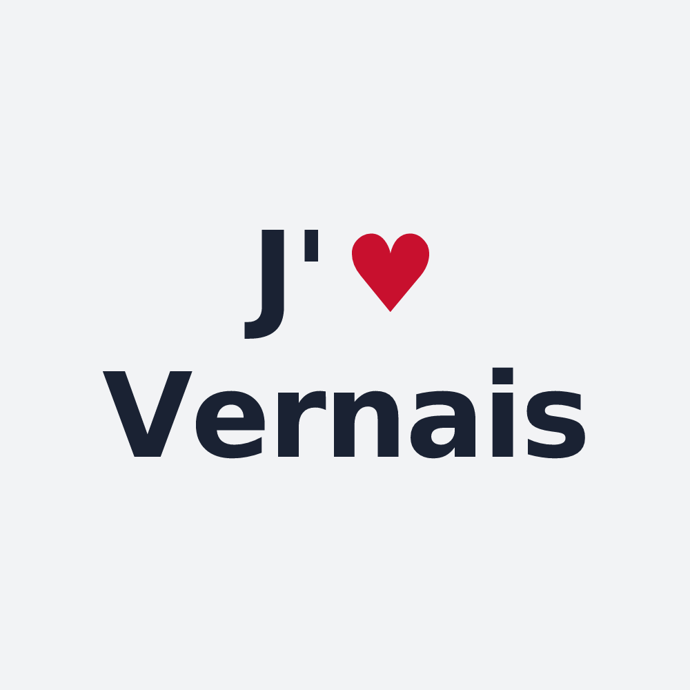 Poster personnalisé Vernais — design J'aime Vernais