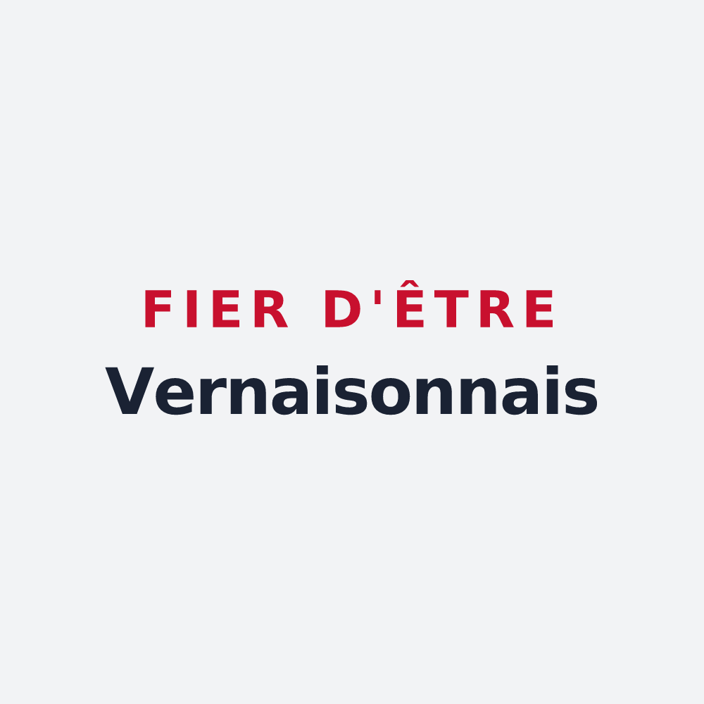 Poster « Fier d'être Vernaisonnais » — design pour Vernaison