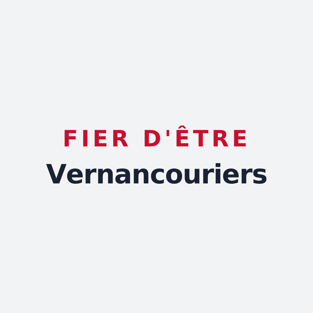 Poster « Fier d'être Vernancouriers » — design pour Vernancourt