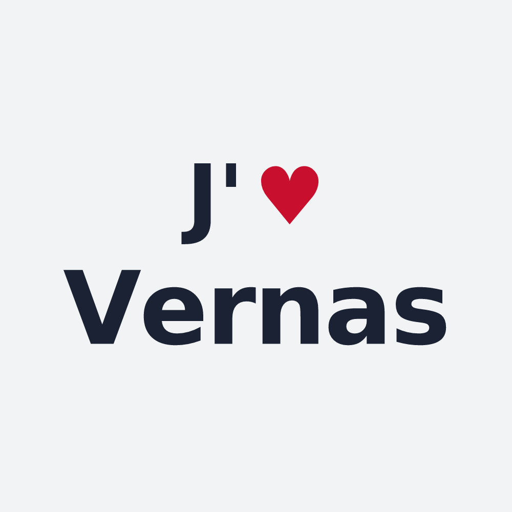 Poster personnalisé Vernas — design J'aime Vernas