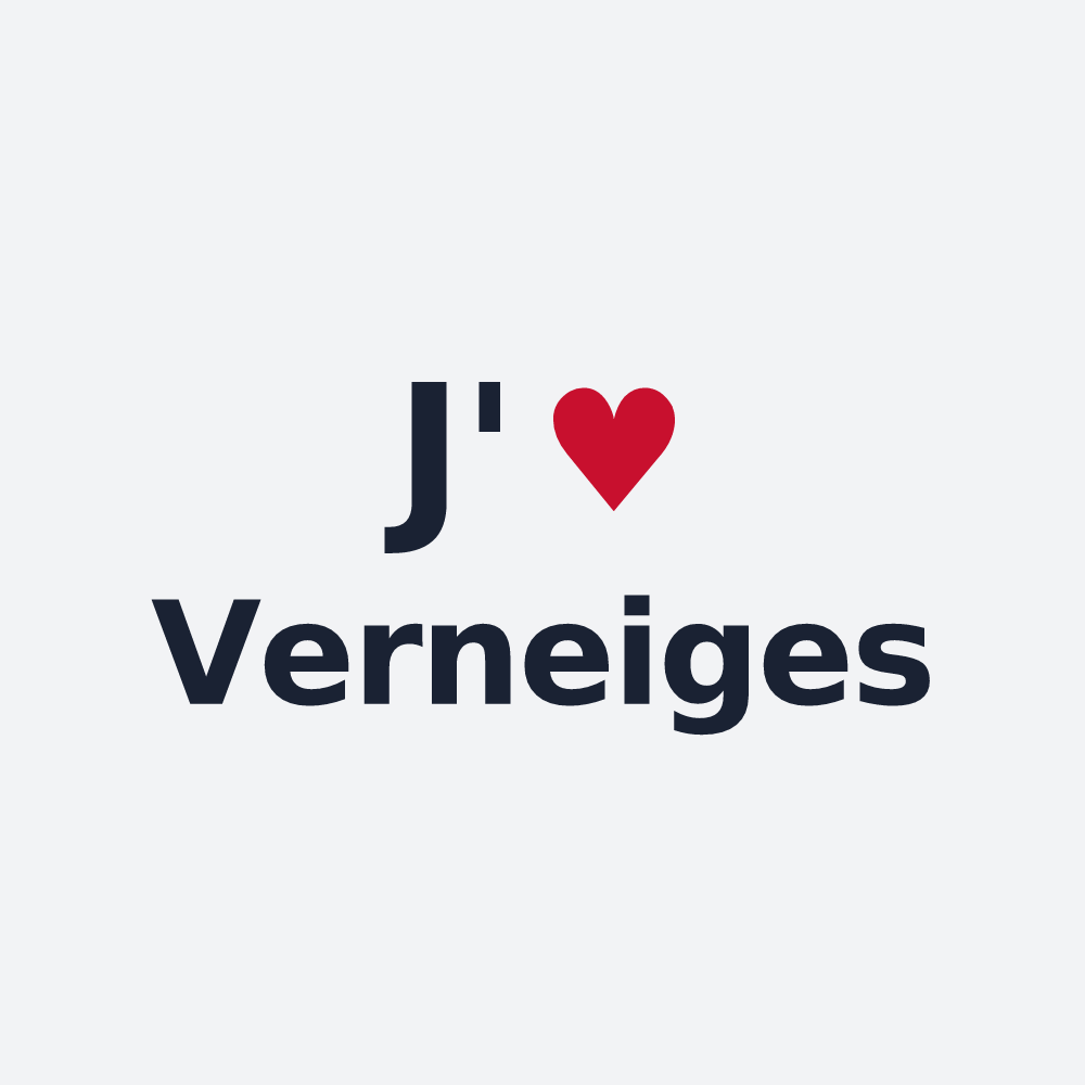 Poster personnalisé Verneiges — design J'aime Verneiges