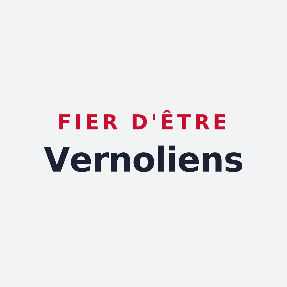 Poster « Fier d'être Vernoliens » — design pour Verneuil d'Avre et d'Iton